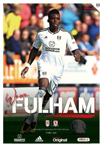 Fulham FC V Middlesbrough — 23 September 2017
