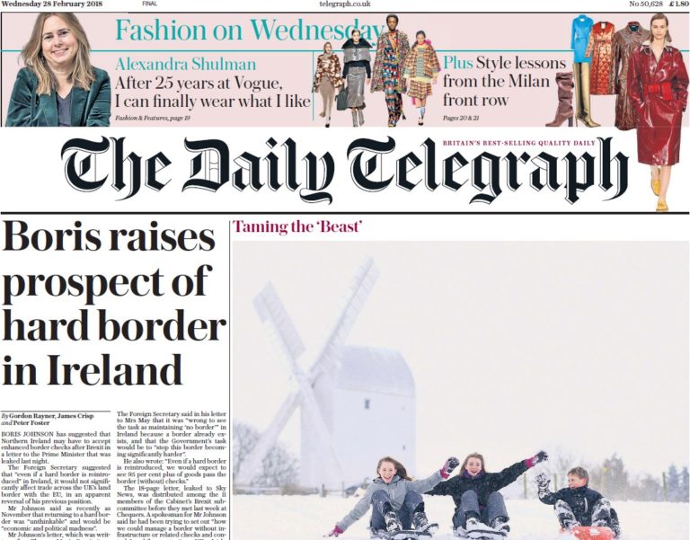The Daily Telegraph – 28.02.2018