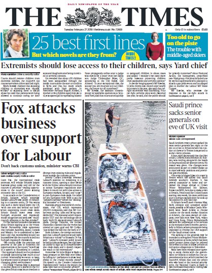 The Times – 27.02.2018