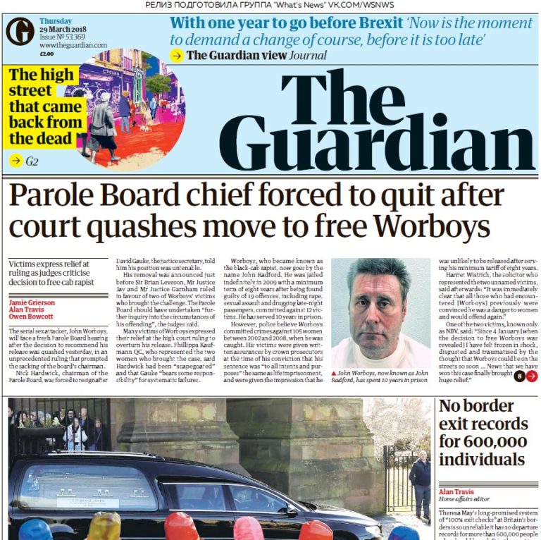 The Guardian – 29.03.2018