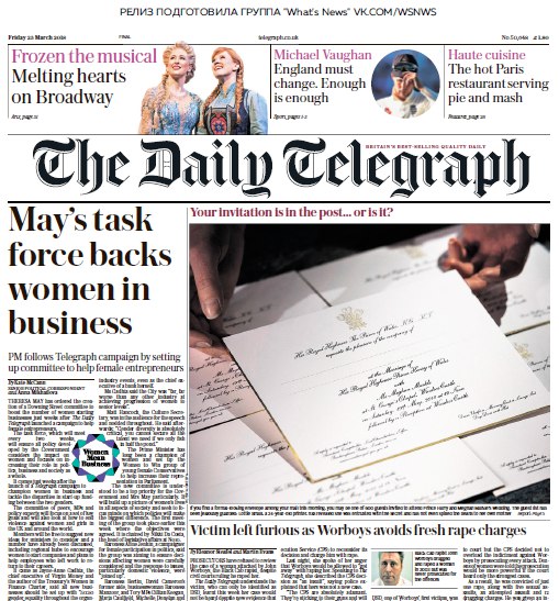 The Daily Telegraph – 23.03.2018