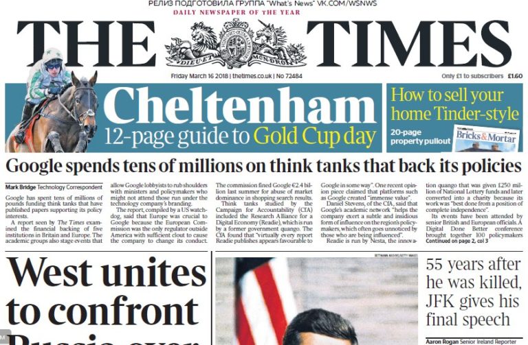 The Times – 16.03.2018