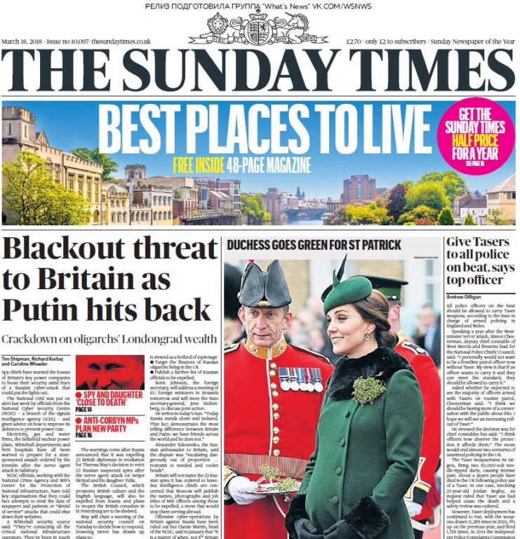 The Sunday Times – 18.03.2018