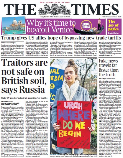 The Times – 09.03.2018