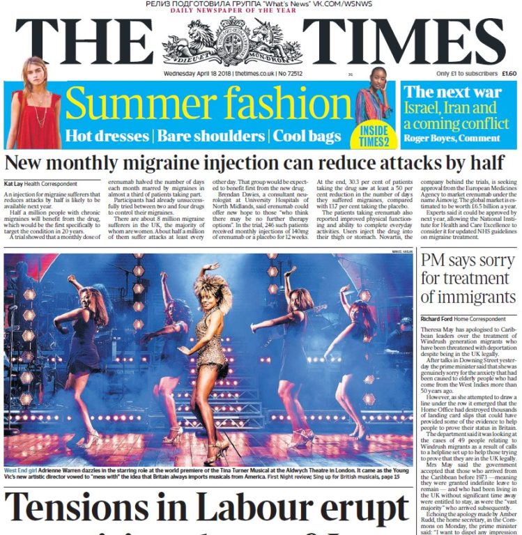 The Daily Telegraph – 18.04.2018