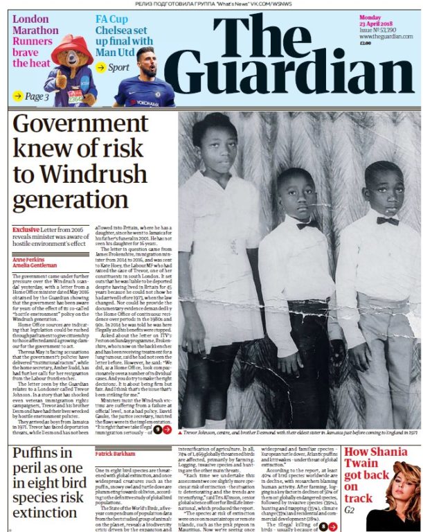 The Guardian – 23.04.2018