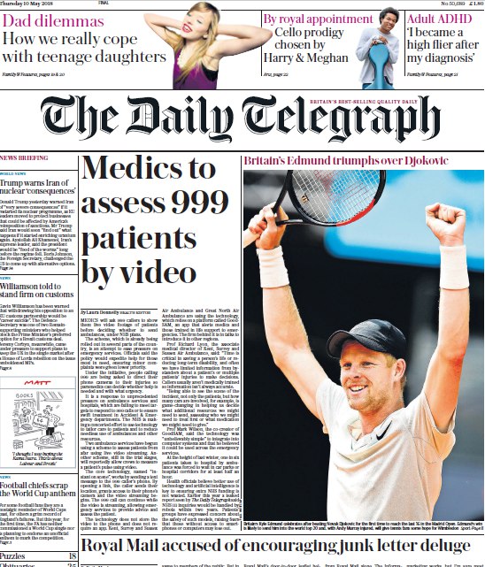 The Daily Telegraph – 10.05.2018