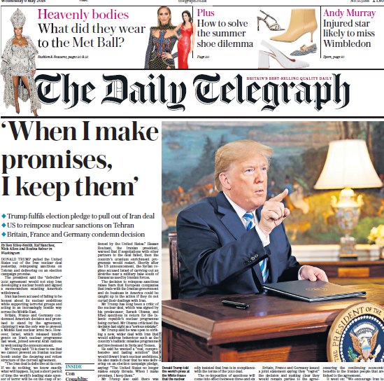 The Daily Telegraph – 09.05.2018