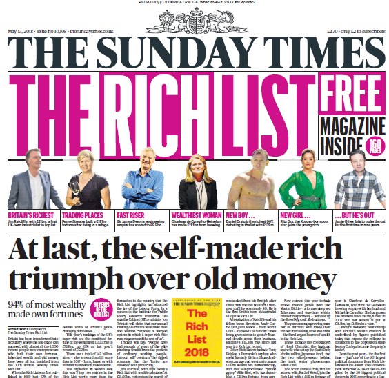 The Sunday Times – 13.05.2018
