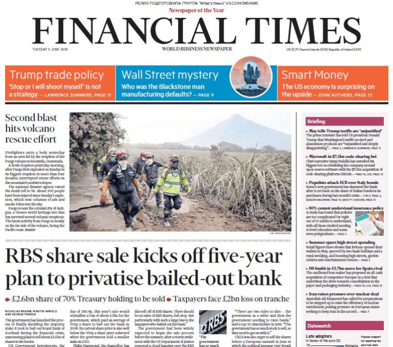 Financial Times UK – 05.06.2018