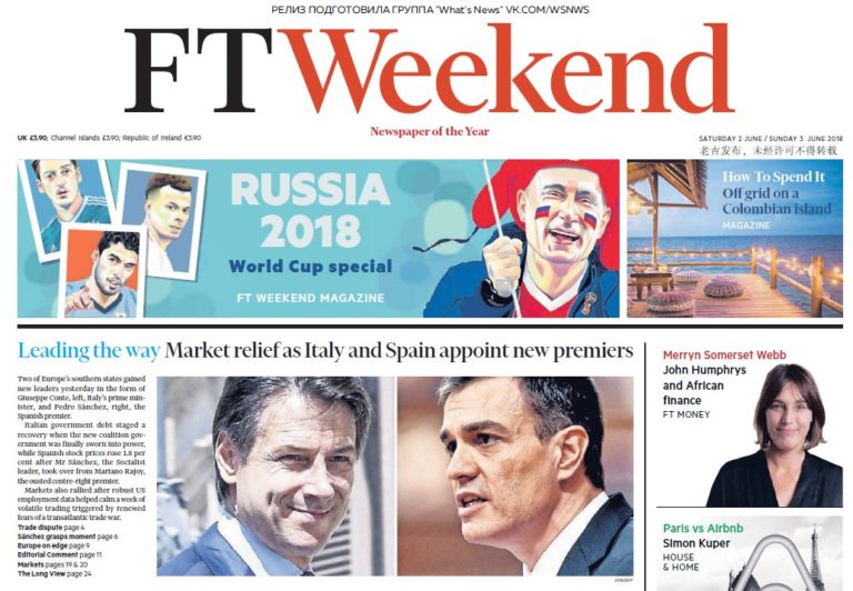 Financial Times UK – 02.06.2018 – 03.06.2018