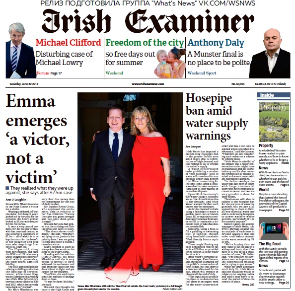 Irish Examiner – 30.06.2018