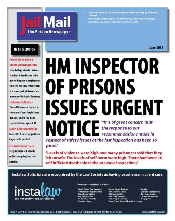 Jail Mail UK – June 2018