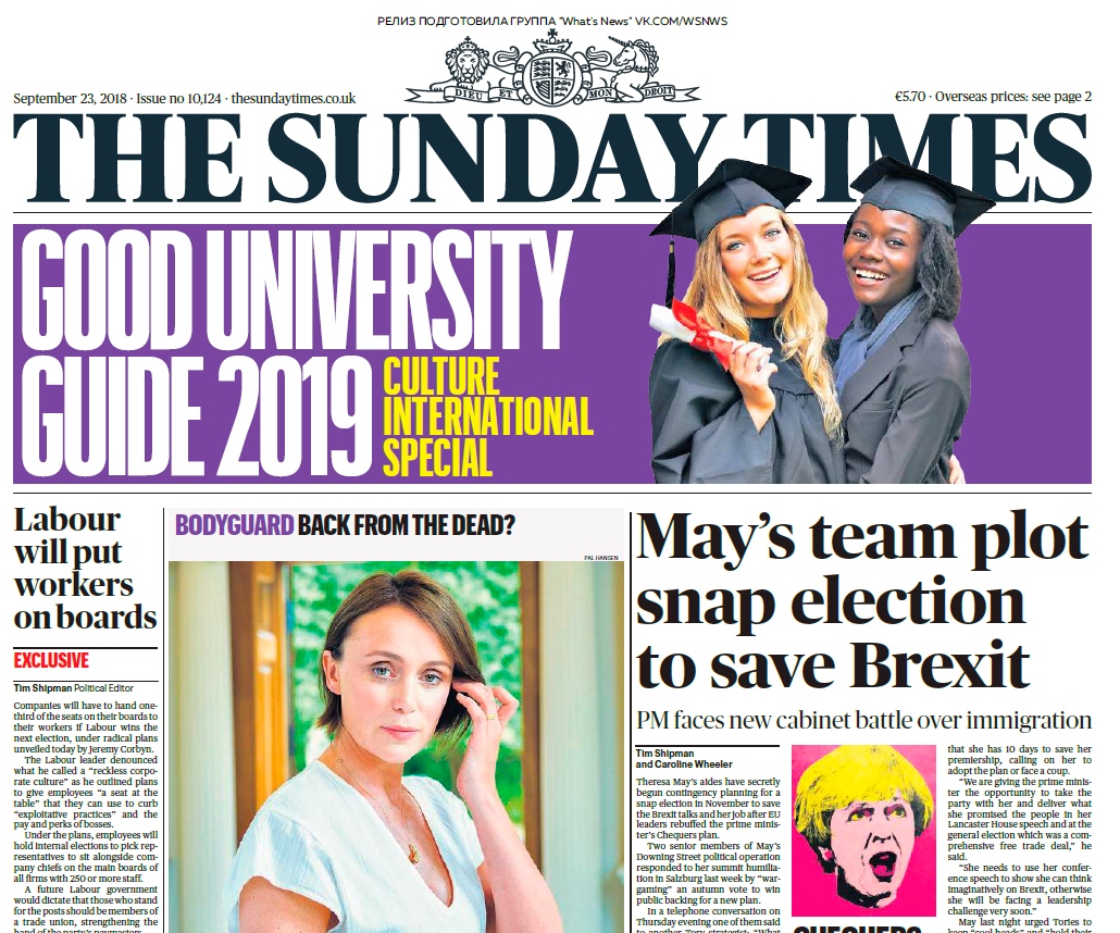 The Sunday Times – 23.09.2018