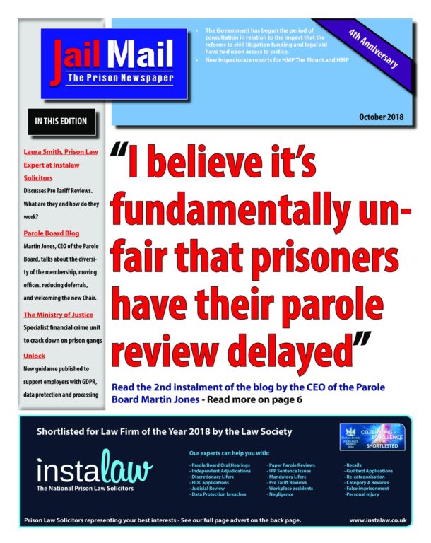 Jail Mail UK – October 2018