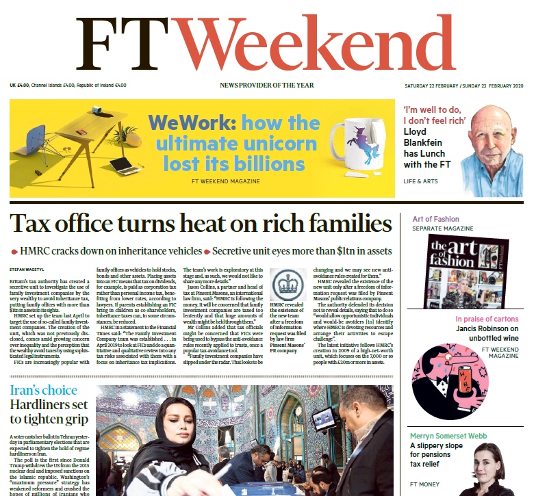Financial Times UK – 22.02.2020 – 23.02.2020