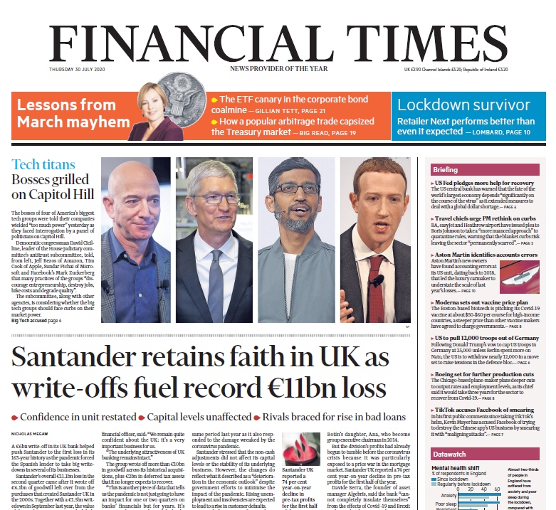Financial Times UK – 30.07.2020