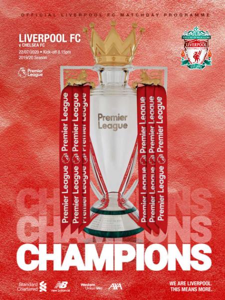 Liverpool FC Programmes – Liverpool V Chelsea – 22 July 2020
