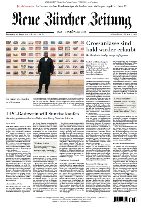 Neue Zürcher Zeitung – 13.08.2020