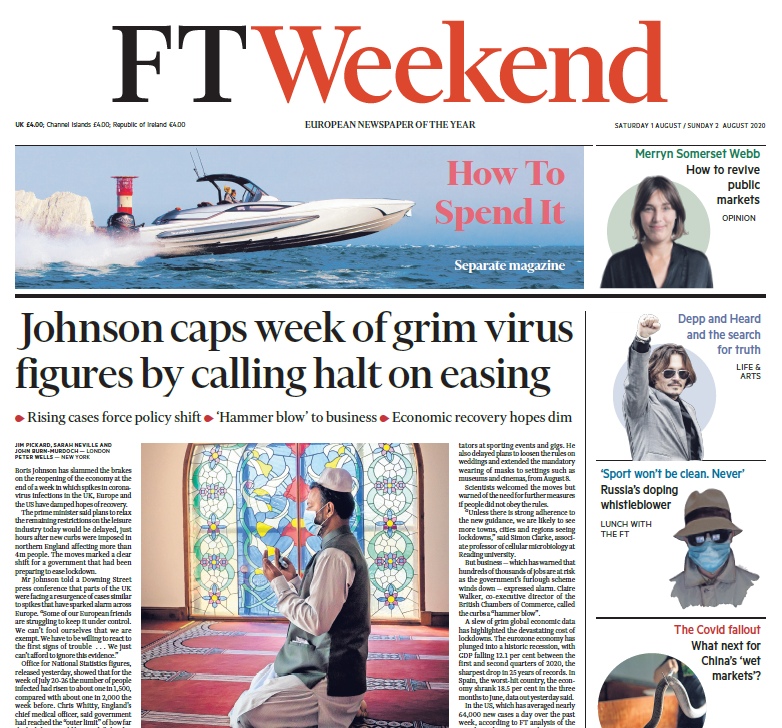 Financial Times UK – 01.08.2020 – 02.08.2020