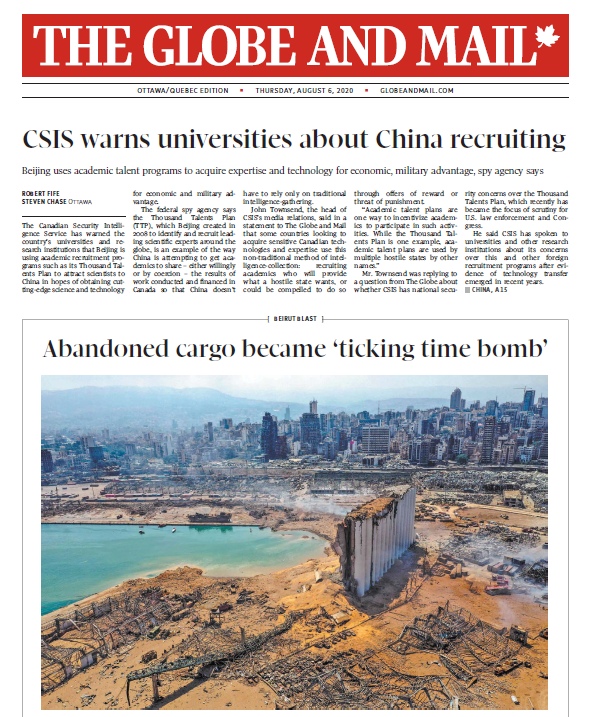 The Globe And Mail – 06.08.2020