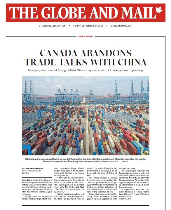 The Globe And Mail – 18.09.2020