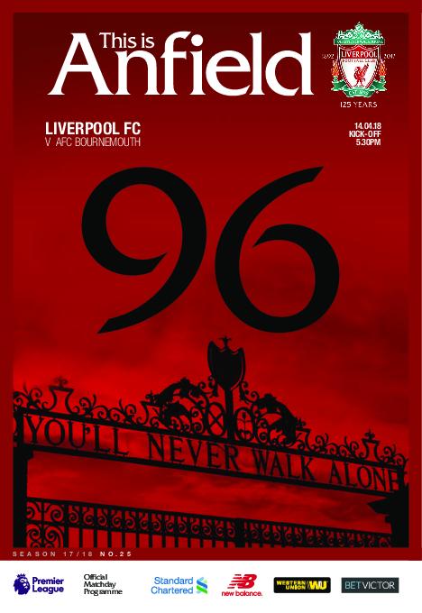 This Is Anfield – Liverpool FC Programmes – 15 April 2018