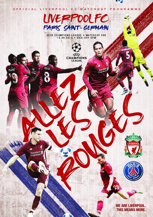 This Is Anfield – Liverpool FC Programmes – 18 September 2018