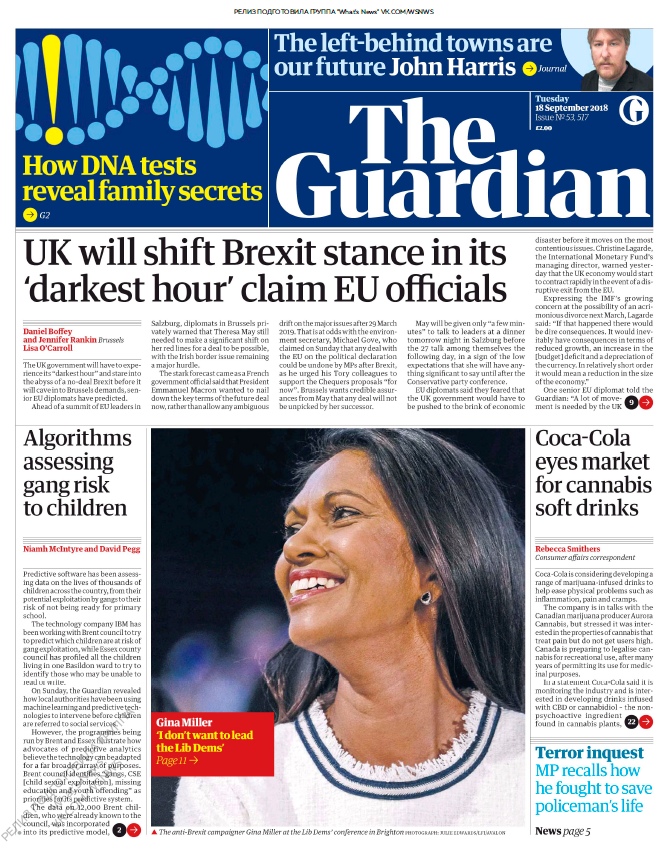The Guardian - 18.09.2018 PDF download for free, UK journal