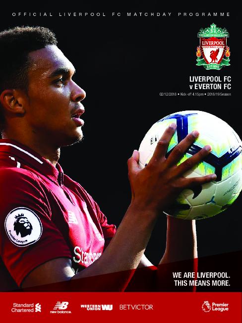 This Is Anfield – Liverpool FC Programmes – 02 December 2018