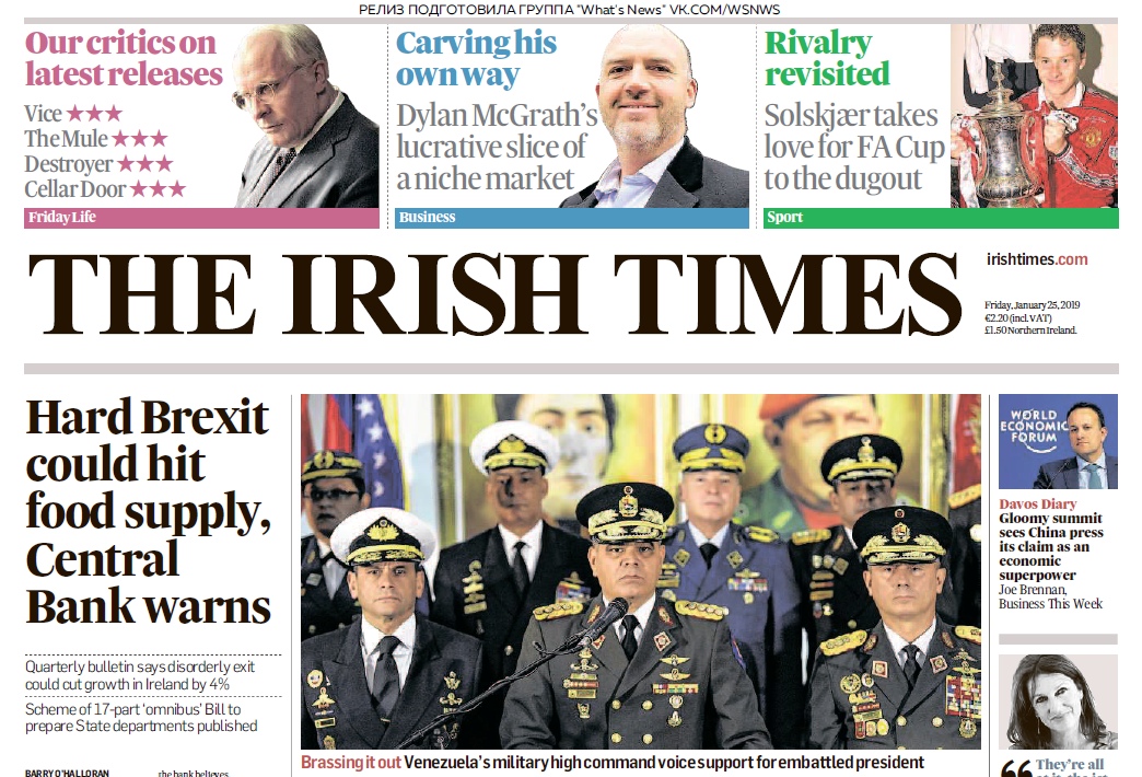 The Irish Times – 25.01.2019