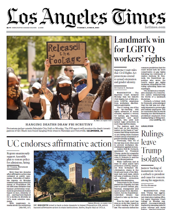 Los Angeles Times – 16.06.2020